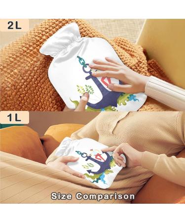 Buy Naanle Funny Transparent Hot Water Bottle 2L - Large Bed Warmer & Pain Relief Therapy - Buy Online on GoSupps.com