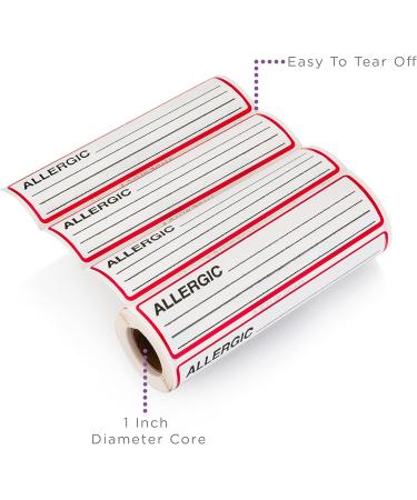 Carstens Medical Stickers - Allergic Alert & Instruction Labels (Roll of 200) - Buy Online on GoSupps.com