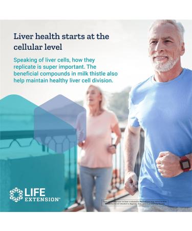 Life Extension Advanced Milk Thistle Supplement - Liver Health Support - Detox with Silymarin Silibinins - 60 Capsules - Buy Online on GoSupps.com