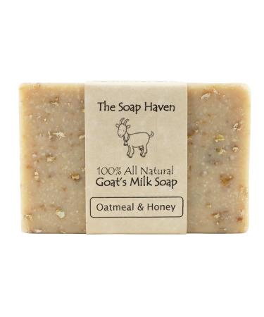 Oatmeal & Honey Goat Milk Soap Bars - Pack of 4 | All Natural, Unscented, Handmade in USA | Ideal for Sensitive Skin | SLS & Paraben Free - Buy Online on GoSupps.com