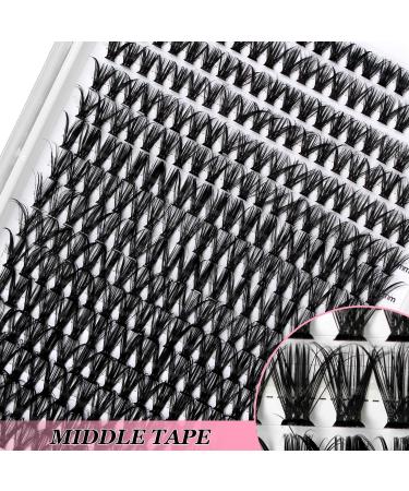 Riya 40D DIY Eyelash Clusters Extensions - D Curl Wispy Lashes Volume - 320pcs Individual Cluster Lashes - At-Home DIY Kit (40D 0.07D 8-15Mixed) - Buy Online on GoSupps.com