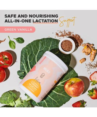 Majka Organic Lactation Protein Powder - Breastfeeding Safe Supplement for Increased Breast Milk - Postnatal Vitamin - Vegan & Gluten Free - 1.03 LB (Green Vanilla) - Buy Online on GoSupps.com