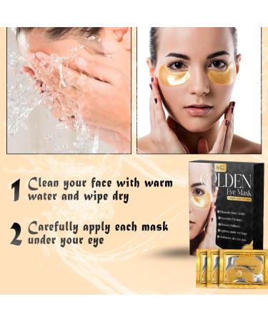 MC Under Eye Patch (20pcs) - Golden Eye Mask for Men and Women - Collagen Gel Pads for Under Eye Care - Buy Online on GoSupps.com