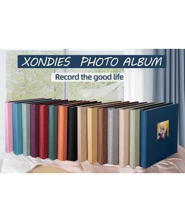 XONDIES 600 Pockets Fabric Linen Photo Album for 4x6 Photos - Grey | Large Capacity Slip-in Picture Book for Wedding, Family, Baby - Anniversary Albums - Buy Online on GoSupps.com