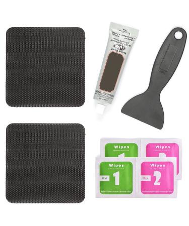 ifeolo Trampoline Patch Repair Kit 4"X 4" Square On Patches | Repair Trampoline Mat Tear or Hole in a Trampoline Mat 2 Piece