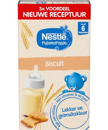 Nestl Netherlands Nestl PajamaPapje Biscuit baby porridge from 6 months 4 pieces - Buy Online on GoSupps.com