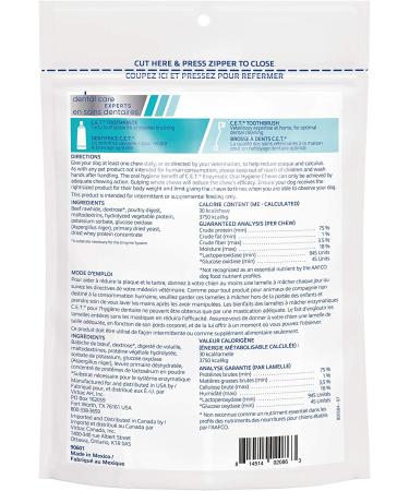 Virbac CET Enzymatic Oral Hygiene Chews for Dogs - Best Dental Care - Buy Online on GoSupps.com