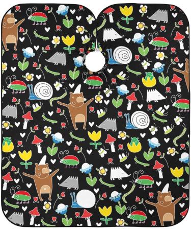 Waterproof Barber Cape - Unisex Hair Cutting Bib with Animals Butterflies and Cheetah Design for Men | International Shipping Available - Buy Online on GoSupps.com