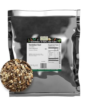 Frontier Co-op Cut & Sifted Dandelion Root 1lb - Dried for Loose Tea, Caffeine-Free Coffee Alternative, Making Powder Supplement Capsules