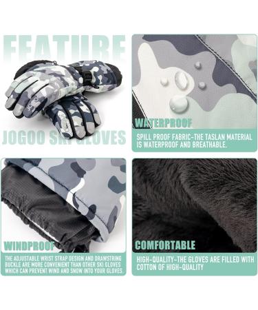 Winter Ski Gloves - Jogoo 3M Thinsulate Snowboard Gloves for Men and Women | Touchscreen, Waterproof & Windproof with Pocket | Large Size - Buy Online on GoSupps.com