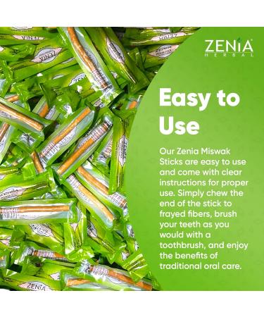 Zenia Sewak Natural Miswak Toothbrush - Traditional Peelu Stick for Healthy Gums & Teeth - Pack of 12 - Buy Online on GoSupps.com