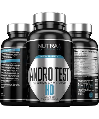 Andro Test #1 Testosterone Booster for Men | Muscle Growth & Libido Enhancement | 90 Vegan Capsules - Buy Online on GoSupps.com