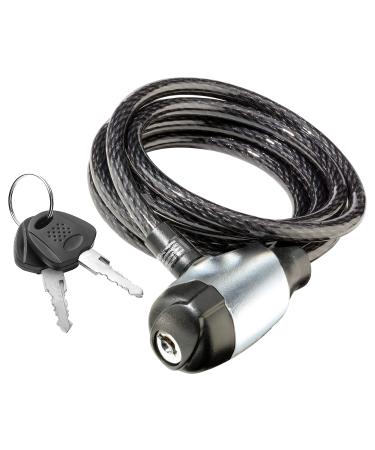 Schwinn Anti Theft Bike Lock, Security Level 1, Key Lock, 6 Foot Security Level 1/Key Lock 6 Foot/8mm Cable