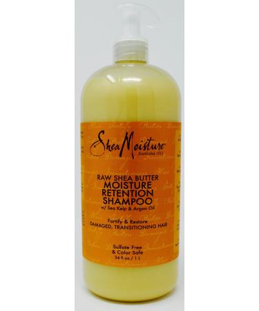 SHEA MOISTURE Raw Shea Butter Shampoo with Sea Kelp & Argan Oil 34 FL OZ