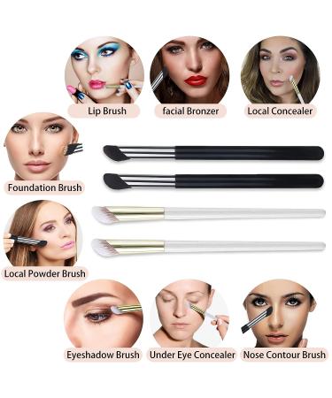 2 Pcs Angled Shading & Nose Contour Brushes Set for Dark Circles & Bronzer - Eye Makeup Brushes for Face - Buy Online on GoSupps.com