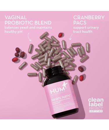 HUM Private Party Cranberry Pills for Women - Daily Vaginal Probiotic for Urinary Tract Health - Vegan Lactobacillus Supplement (3 Pack) - Buy Online on GoSupps.com