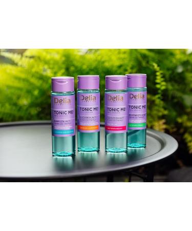 Delia Cosmetics Tonic Me Moisturizing Tonic Sensitive Dry Skin Hyaluronic Acid Rose Petal Green Tea and Chamomile Extract Refreshes Soothes Hydrates Vegan 200ml - Buy Online on GoSupps.com