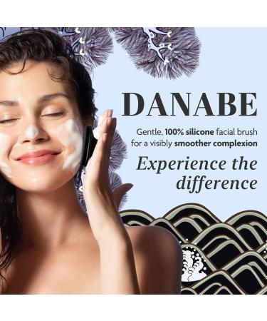 DANABE Porcelain-Skin Facial Polishing Brush - Non-Slip Silicone Scrubber | Korean Beauty Face & Body Exfoliator | Portable Black Facial Cleansing Brush - Buy Online on GoSupps.com