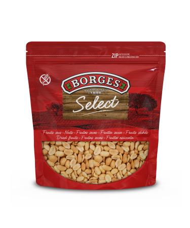 Borges Borges - Fried and salted shelled peanuts Borges Selection - With high phosphorus potassium fiber calcium and iron content - Gluten-free dried fruit - 1 kg.