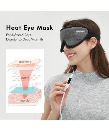 WellSync Heated Eye Mask for Dry Eyes - Smart Therapeutic Warm Compress with Timer Control - 3D Eye Mask for Relief from Chalazion, Blepharitis, and Stye - Ideal for Sleeping, Eye Strain, Migraine, and Puffy Eyes - Buy Online on GoSupps.com