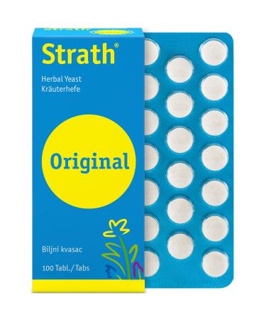 Bio-Strath Original Tablets (100) - Food Supplement with Herbal Yeast - Daily Nutritional Supplement - Suitable for Pregnant and Breastfeeding Women - Lactose & Gluten Free - Vegan 100 Count (Pack of 1) - Buy Online on GoSupps.com