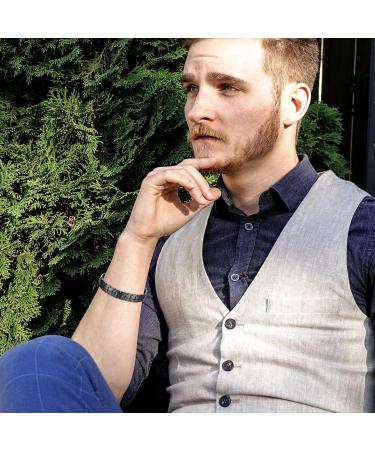 Buy Titanium Magnetic Tabs for Men - 3500 Gauss Double Row Magnets & Adjustable Tools - Perfect Gift for Dad & Grandpa (Black) - Buy Online on GoSupps.com