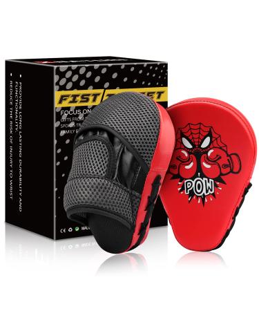 Kids Boxing Pads Focus Mitts with Gift Box, Great Punch Mitts for MMA, Muay Thai, Kickboxing, Martial Arts, Karate Training, for Kids Age 3 to 12 Years