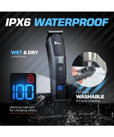 Fagaci 5-in-1 Waterproof Hair Trimmer for Men | Turbo Speed & Quick Charge | Electric Beard Body and Facial Hair Grooming Tool - Buy Online on GoSupps.com