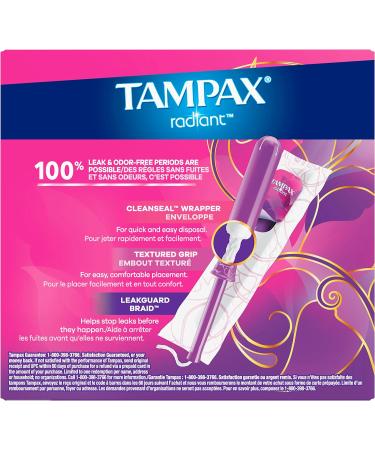 Radiant Super Absorbency Unscented Tampons with Applicator - 32ct - Premium USA Quality | Buy Internationally - Buy Online on GoSupps.com