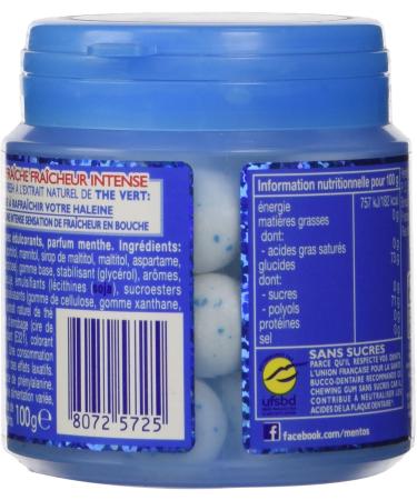 Mentos - Chewing Gum Mentos Pure Fresh Mint Fragrance - Sugar-free Chewing Gum - Green Tea - Long Lasting - Fresh Breath - 1 Box of 50 Sugars - Buy Online on GoSupps.com