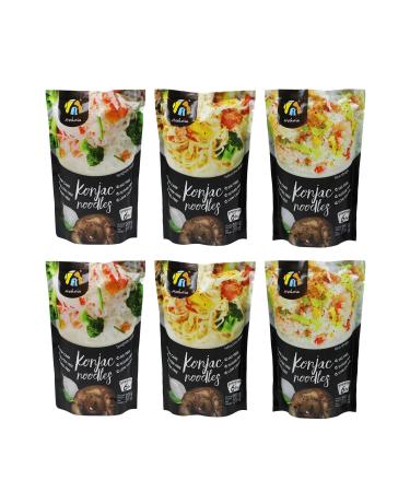 Hethstia Shirataki Noodle Low-Carb Pasta and Rice Variety Pack- Spaghetti, Fettuccine and Rice, Low Calorie Konjac Pasta Gluten Free, Vegan, Keto and Paleo-Friendly(9.52 oz, 6 Packs) Variety 1 Count (Pack of 6) - Buy Online on GoSupps.com