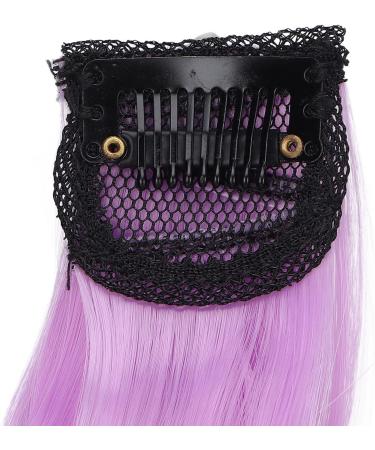 Clip Hair Curly Wig Colorful Hair Extension for Women for Prom Party (Purple) - Buy Online on GoSupps.com