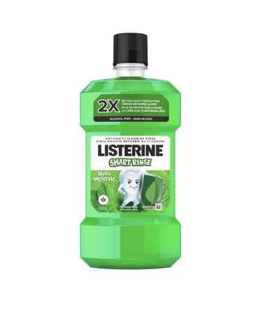Listerine Smart Rinse Mint Kids Mouthwash With Fluoride Anticavity Alcohol-Free 500 ml.