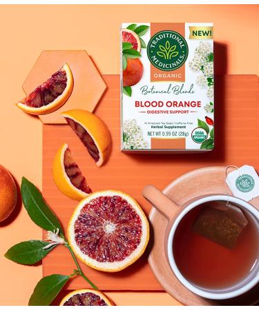 Buy Traditional Medicinals Organic Blood Orange Herbal Tea | Caffeine Free 14 Bags - Buy Online on GoSupps.com