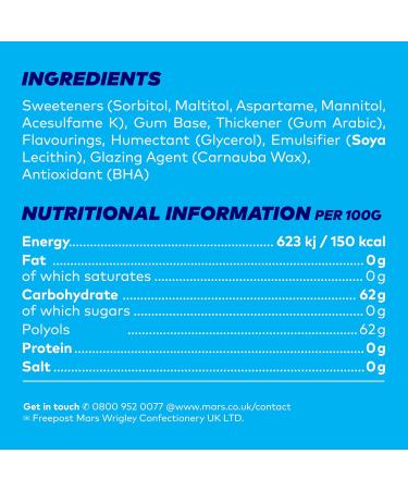 Mars Extra Peppermint Chewing Gum - White - Bottle - 46 Pieces - Buy Online on GoSupps.com