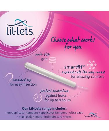 Lil-Lets Cardboard Applicator Super Tampons X 144 | 12 Packs of 12 Tampons | Medium to Heavy Flow - Buy Online on GoSupps.com