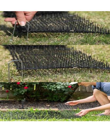 MEISO Cat Scat Spike Mat 6.5FT / 2M Pet Deterrent Spikes Prickle Mat with 8 Garden Staples Plastic Scat Mat Animals Prickle Strips Scat Mat for Garden Porch Home Stop Dog Digging Keep Cat Away - Buy Online on GoSupps.com
