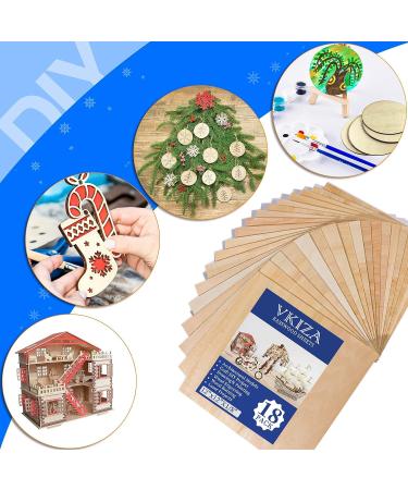 18 Pack Basswood Sheets 12x12x1/8 for Crafts Unfinished Wood Basswood Craft Wood Board Perfect for DIY Ornaments and Models Drawing Painting Engraving Wood Burning and Laser Cutting. B-18packs craft woods - Buy Online on GoSupps.com
