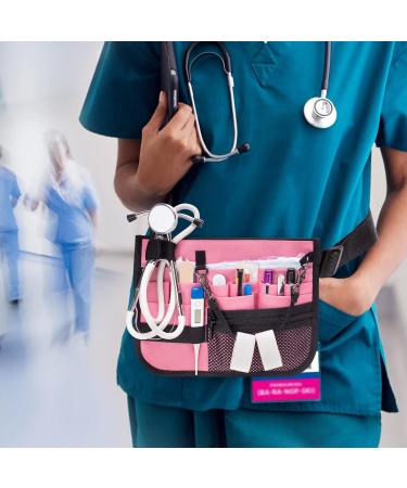 Damero Nurse Fanny Pack - Pink Waist Bag with Tape Holder for Stethoscopes & Medical Supplies - Buy Online on GoSupps.com
