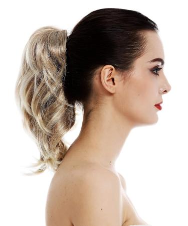 Buy WIG ME UP XF-6381-15T613 Hairpiece | Short Voluminous Wavy Ponytail Braid with Butterfly Clip | Golden Blonde Platinum Streaked Hair Extension - Buy Online on GoSupps.com