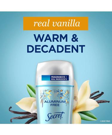 Vanilla Aluminum-Free Deodorant for Women 2.4 oz - Pack of 3 | Secret - Buy Online on GoSupps.com