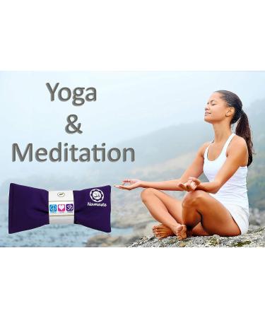 Happy Wraps Lavender Eye Pillow - Hot Cold Aromatherapy for Yoga, Stress Relief, Meditation - Spa Relaxation Gift - Namaste Turquoise - Buy Online on GoSupps.com