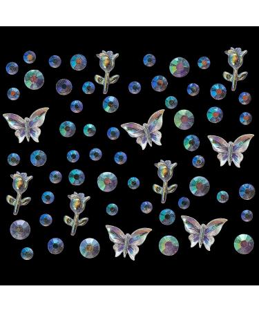 WUIOS Face Gems Butterfly Rhinestone Stickers for Eye and Body Makeup - Buy Online on GoSupps.com