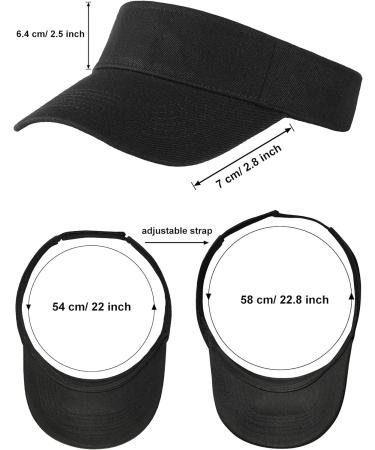 Trounistro 4 Pack Sun Sports Visor Hats - Adjustable Summer Cotton Cap - Pack of 4 - Buy Online on GoSupps.com