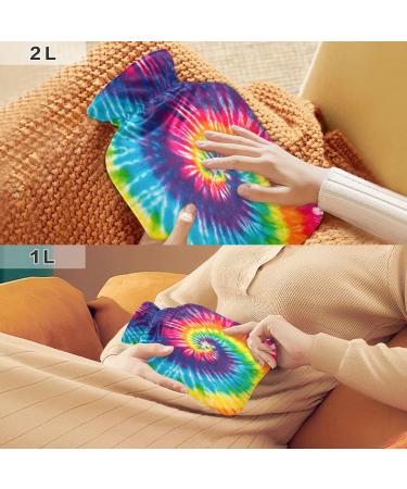 Batik Coloring Rainbow Heat Bottle - 1L Pain Relief & Warm Compress | Water Bag for Feet & Bed Warmers - Buy Online on GoSupps.com