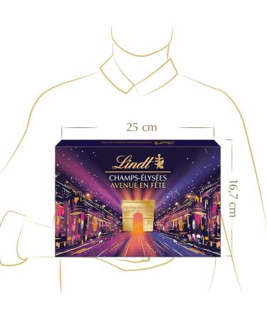Lindt - Bo te CHAMPS- LYS ES dition Avenue en F te - Assortiment de Chocolats au Lait Noirs et Blancs - Pralin s Croustillants et Onctueux - Id al pour No l 177g - Buy Online on GoSupps.com