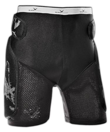 Black Crevice Unisex Protector shorts I Protective Haors Men & Women I Best possible protection of the bump I ski protector with padding on thighs & hips I ski & snowboard protection XL Schwarz
