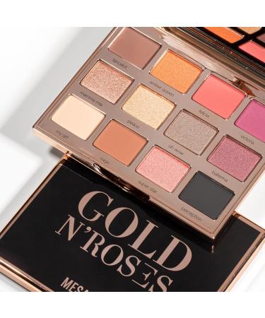 Mesauda Milano Palette 12 Compact Eyeshadows - GoldN Roses | International Shipping Available - Buy Online on GoSupps.com
