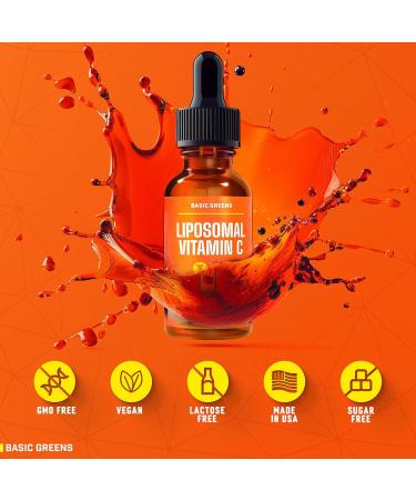 Liposomal Vitamin C Liquid 6000mg High Absorption Liquid C Supplement for Immune Support Antioxidant & Skin Health Non-GMO Vegan Gentle Formula 2 fl oz 2 Fl Oz (Pack of 1) - Buy Online on GoSupps.com
