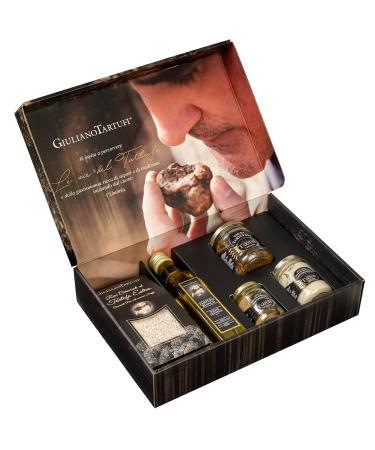 Freund Delikatessen gift set with truffle "Magical Five" |Carneloni rice with summer truffles truffle oil and 3 different truffle sauces